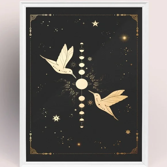 Wall Art Esoteric Celestial Mystic Print Poster Unframed - Picture 2 of 5